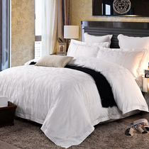 All cotton three - piece cotton cotton four - piece bed linen suite hotel bedding supplies wholesale