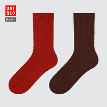 Uniqlo (warm underwear warm clothes) womens HEATTECH socks (2 pairs) 442404UNIQLO