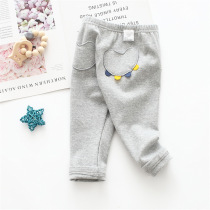 Baby pants 2021 autumn cotton outside Baby pants womens bottoming boy Haren pants childrens leisure sports trousers