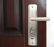 Home security door handle universal anti-prying thickened door lock panel solid gate handle old door accessories