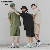 EDDY2020 spring new cotton short sleeve men and women fashion Korean version of simple casual work shirt top