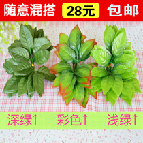 Hot sale silk screen flower material accessories Stockings filigree belt diy simulation rose leaves rose leaves full 38