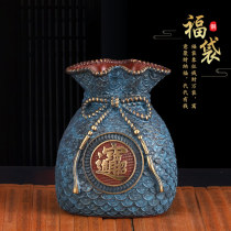 Pure Copper Deposit money pot Merchants Pure Copper Deposit Money Bag Fu Bag Savings Pot Poly Basin Home Living Room Adornment