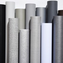 Solid color light wallpaper ktv elegant self-adhesive black pink wall cloth wall stickers bar waterproof self-adhesive paper Sky Blue