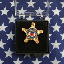 United States badge USSS metal badge Mini small badge pin badge Pure copper gift box