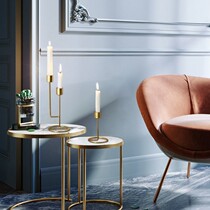 Net Red Nordic Ins Wind Romantic Iron Art Light Extravagant Candleholder Pendulum candlelight dinner Trail R with household wax candleholder Tootto