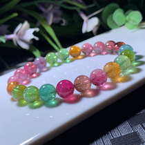 Tyin Basil Basil Bracelet Woman 8 8 mm 24 6 gr Wangfu Crystal Candy Rainbow Single Ring Hand Strings 26151