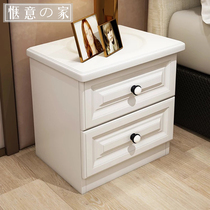  Modern minimalist bedside table storage cabinet storage environmental protection board storage cabinet bedside cabinet European-style customization
