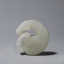 Old collection of natural Hetian jade Fuma (with material certificate) H-5330