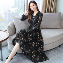Mularsa floral dress 2021 summer new womens dress belly thin temperament waist long skirt