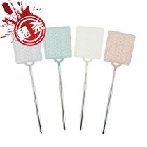 Telescopic fly swatter Stainless steel w fly swatter fly swatter Plastic soft surface extension rod fly swatter household flies