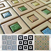 Classical style kiln change Ceramic Mosaic relief Entrance Study Living room office background wall Puzzle wall tile