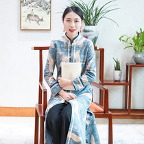 Junya improved qipao 2022 Spring new fashion retro Chinese style disc button ladies fix up Chinese wind womens clothes