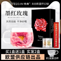 Buy 1 hair 2 bonus rose tea Flagship store Dried rose ink red dried flower tea Yunnan big flower dried flower crown tea