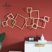 Nordic luxury living room home sofa background wall wall decoration pendant modern wall hanging iron decoration