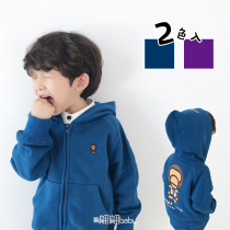 20 spring and autumn winter New Japanese tide leisure sports men and women small childrens clothing zipper hooded jacket jacket
