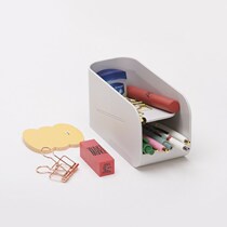 Desktop stationery storage box double-layer pen holder pen box sundry box ruler rubber paper clip tape Holder