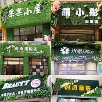 Simulation plant wall background wall encryption plastic green plant lawn wall door shop decoration simulation plant flower wall