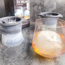 Whisky Hockey Molds Silicone Large Size Large Circular Creative DIY Bar Spherical Ice Rink Ice-making Box