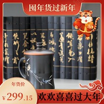 Yunnan Jianshui Handmade Purple Pottery Tea Cup Non-Purple Sand Office Cup Health Preservation Tea Cup Handmade Tea Cup