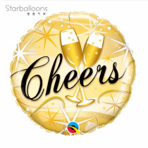 Cheers Champagne glass to celebrate aluminum foil aluminum balloon balloon American pioneer imported birthday year New Year opening decoration