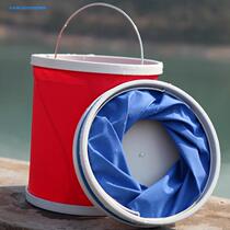 11-liter folding telescopic car wash bucket portable multifunctional large canvas car soft bucket fishing Outdoor