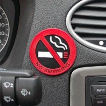 Smoking in car banned from smoking (NO SMIKING) Warning Stick of Forbidden Smoke Mark Interior Decoration Sticker
