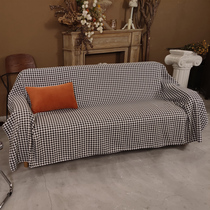 Single sofa full cover cloth thousand birds old style lazy sofa cover cover all inclusive universal sofa cover cloth ins Wind