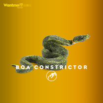 Wantmoin play model large green python model venom anaconda snake length 21CM wild animal model