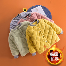Baby cotton-padded cotton jacket winter baby cotton padded jacket thick warm cotton 3-year-old foreign gas