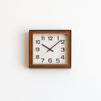 Japan Original Clothing Import CHAMBRE New Day Style Retro Wood Square Hung Clock Book Room bedroom mute clock