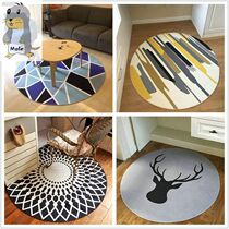 Japanese home living room coffee table bedroom bedside simple round carpet modern bedside cute hanging basket computer chair cushion