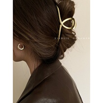 Metal hair grab clip large back head shark clip hair clip 2022 new high-end clip headdress hairpin