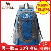 Camel Camel Sports Backpack canvas school bag zipper Korean version of mens double shoulder backpack T9S3C3145