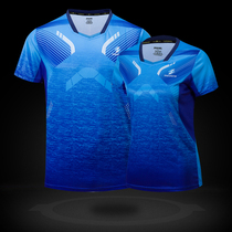 2019 quick-dry table tennis suit sports short sleeve jacket New badminton suit round neck half sleeve training suit printing