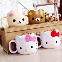 Baby gargle Cup 1-2-3 years old childrens tooth cylinder cute Korean version of Baby cartoon anti-fall mouthwash Cup