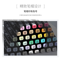 Double Head Mark Pen 60 Color Scenery Fluorescent Signature Multifunction Dual-use Watercolor Pen Five Generations Pixel Painting Design Home Orange