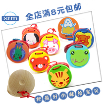 ORF early education Music toys Children percussion Wooden castanets Lunch board Waltz board Da Da beat together professional