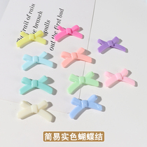 Leaf Sister Butterfly Knot Tie D Iy Creative Cream Mobile Phone Shell Handmade Homemade Pencil Case Resin Accessories