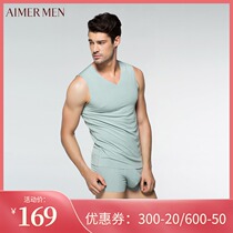 Special price Mr Adore Modal incognito thin mens V-neck comfortable wide shoulder vest top 11S31