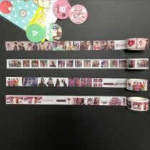 Bulletproof juvenile group Dynamite and paper adhesive tape BlackPink stars around the same stationery handbill stickers