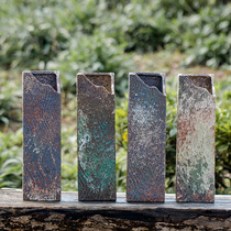 (Bang Yong Shangpin)Jingdezhen vintage succulents flower pot coarse pottery broken gap old pile cliff pile pot through
