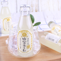 Japan imported beverage friend drink hot spring honey lemonade glass canned 95ml vitamin C