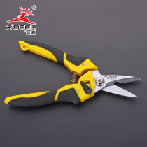 Flying deer tool alloy industrial shears horticultural scissors electrical wire scissors aluminum strip scissors thin stainless steel iron sheet