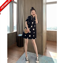 Pregnancy Maternity Dress Summer Style 2022 New Loose Tide Moms Dolls Collar Crushed Flowers Dress Hymn Dress Herbena Short Skirts Pregnant Women Dresses