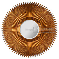 American country antique decorative mirror foyer bathroom wash mirror European porch bedroom wall Wall Mirror