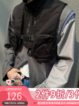 EAHO earthlinghoo Heavy Industries 100 lap Short Neckline Neckline Bag Zipped Street Machia Men and women