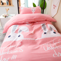 Girls Bed Sheets Three Piece Set Student Dormitory Single ins Fengshui Cotton Bedclothes Four Piece Set Children quilt cover 4