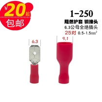 6 3 Fully pre-insulated connector Terminal electrical car repair DIY modified FDFD1 25-250 wire connector