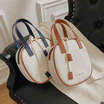 Small round bag with womens bag 2021 autumn and winter new handbag Korean version trendy fashion single shoulder bag mesh red slanted satchel